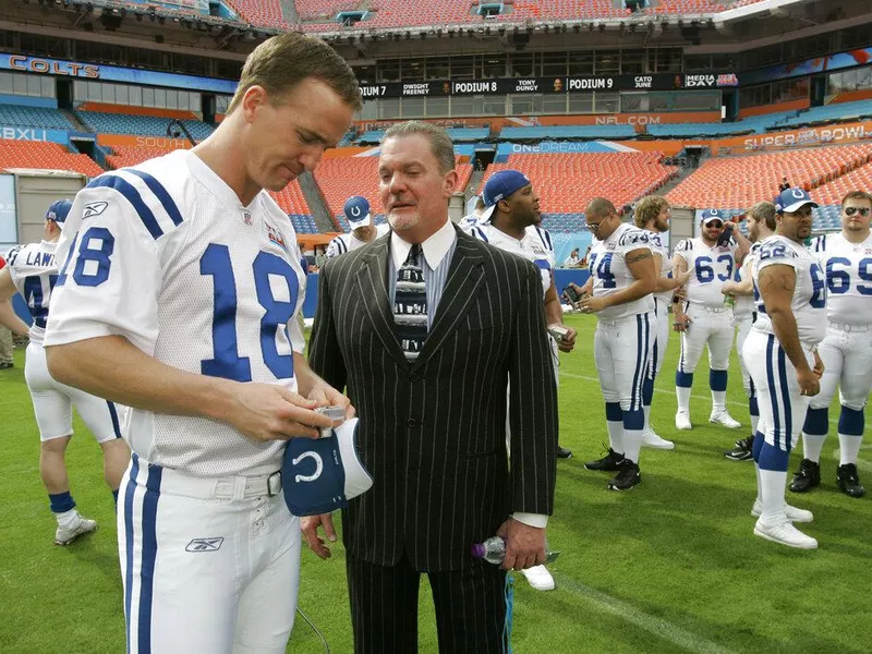 Jim Irsay and Peyton Manning