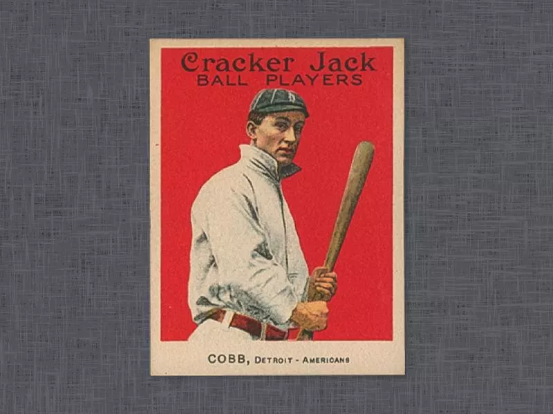 1915 Cracker Jack Ty Cobb card