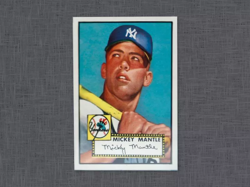 1952 Topps Mickey Mantle baseball card