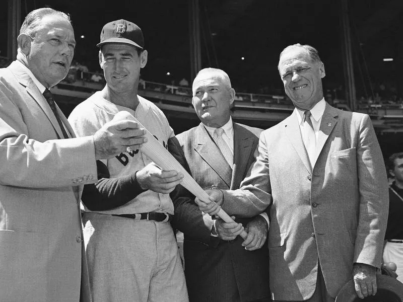 Bill Terry, Ted Williams, Rogers Hornsby, George Sisler