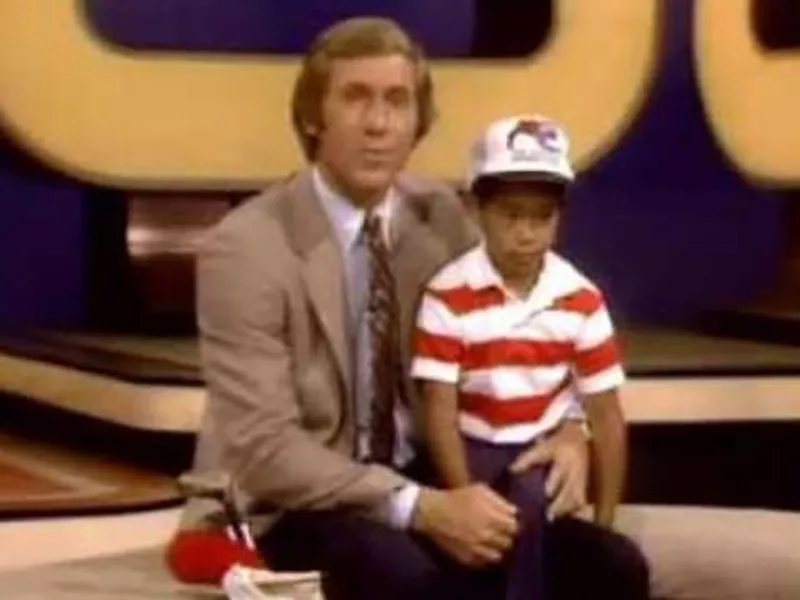 Fran Tarkenton and Tiger Woods