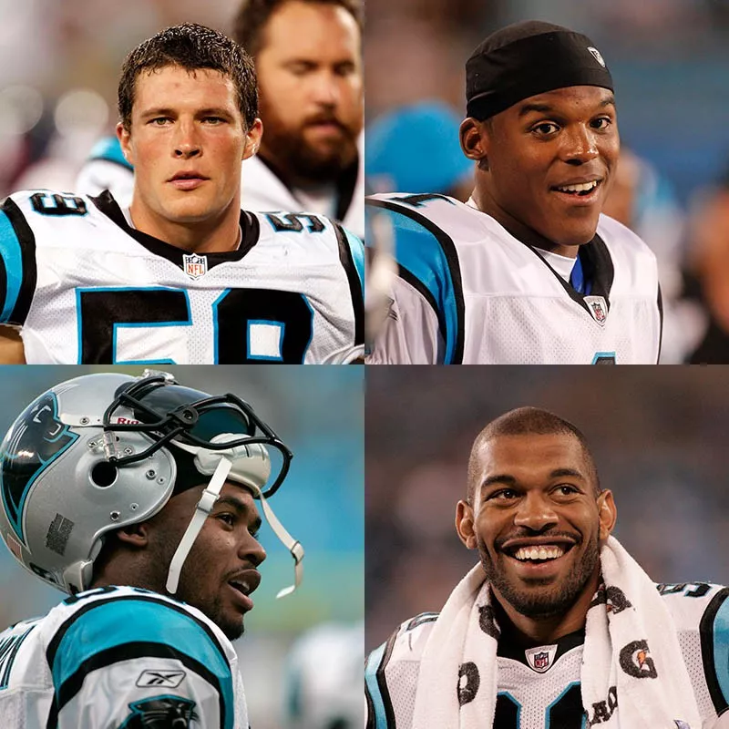 Luke Kuechly, Cam Newton, Julius Peppers, Steve Smith