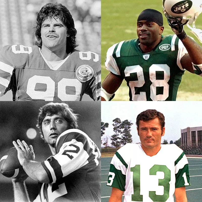 Mark Gastineau, Curtis Martin, Don Maynard, Joe Namath