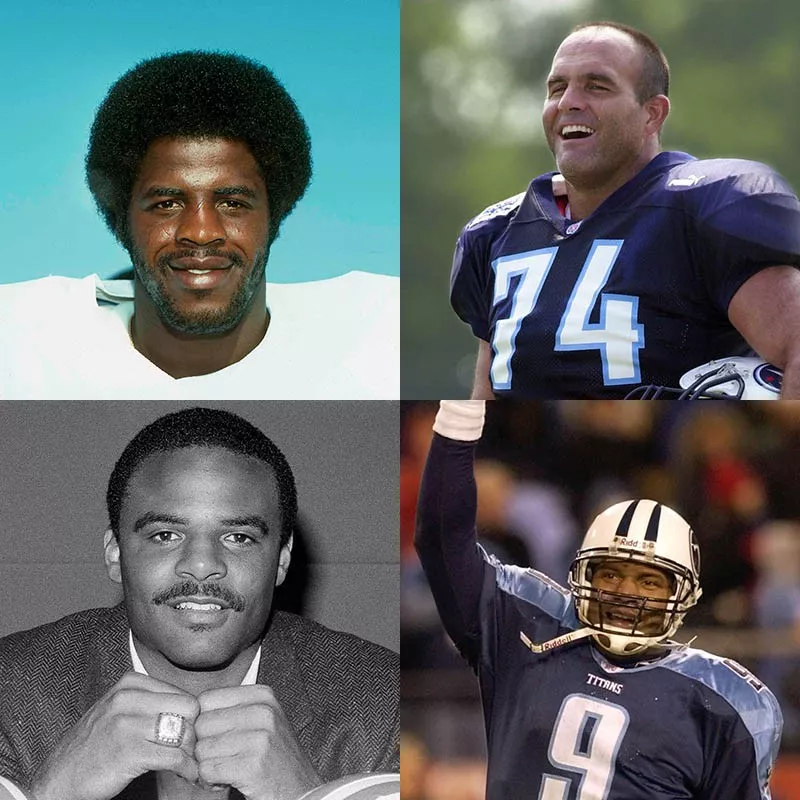 Earl Campbell, Bruce Matthews, Steve McNair, Warren Moon