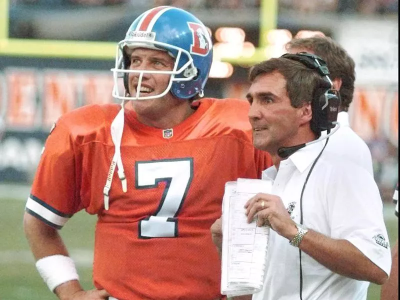 Mike Shanahan and John Elway