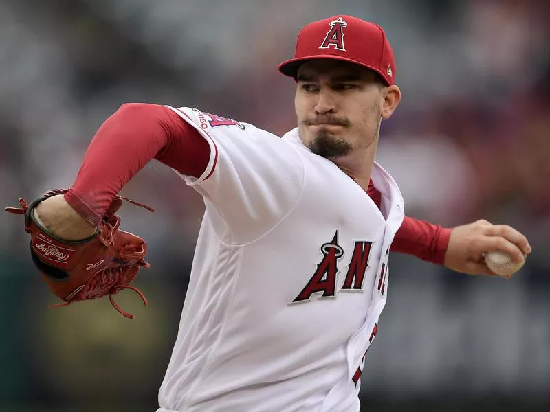 Los Angeles Angels starting pitcher Andrew Heaney