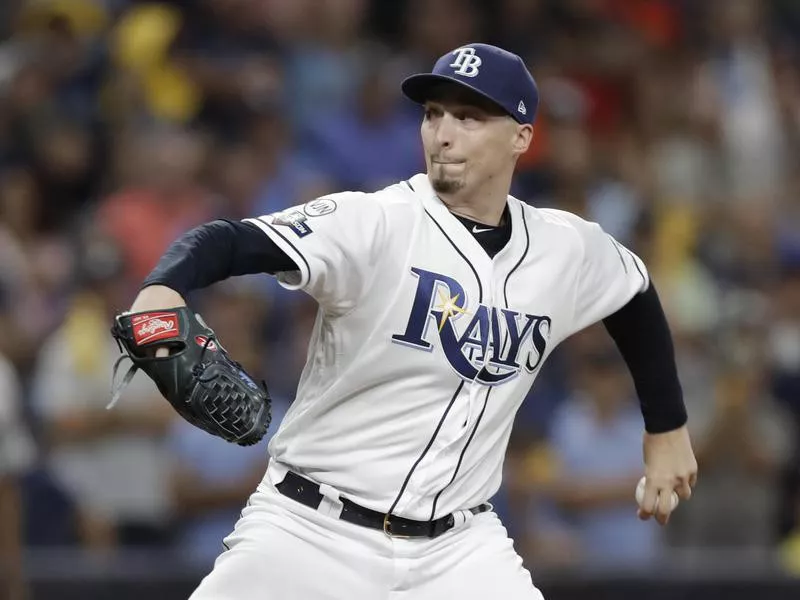 Tampa Bay Rays starting pitcher Blake Snell