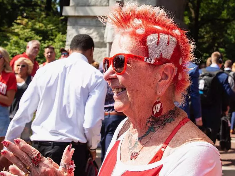 Wisconsin fan on game day