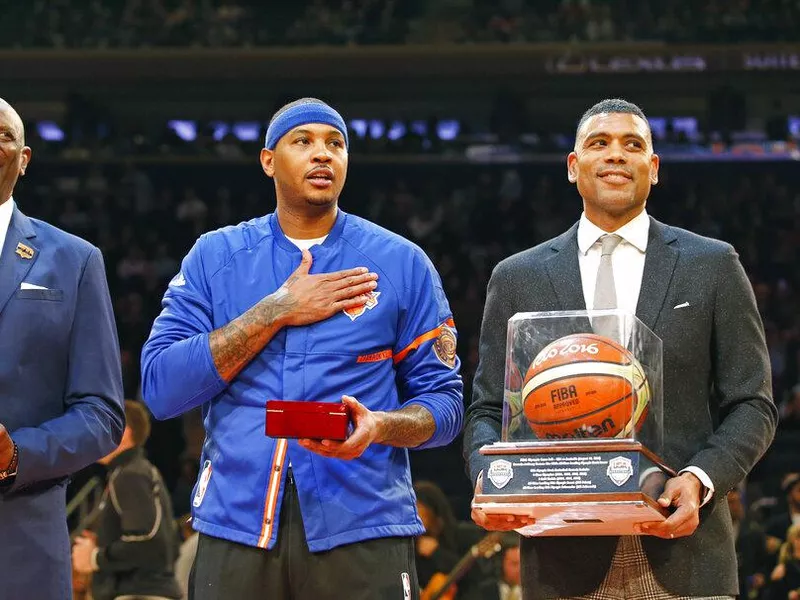 Spencer Haywood, Carmelo Anthony, Allan Houston