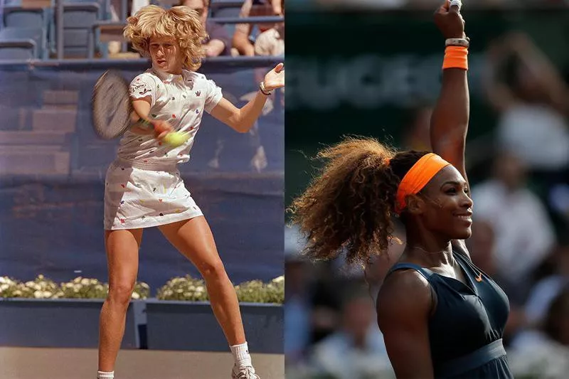 Steffi Graf and Serena Williams