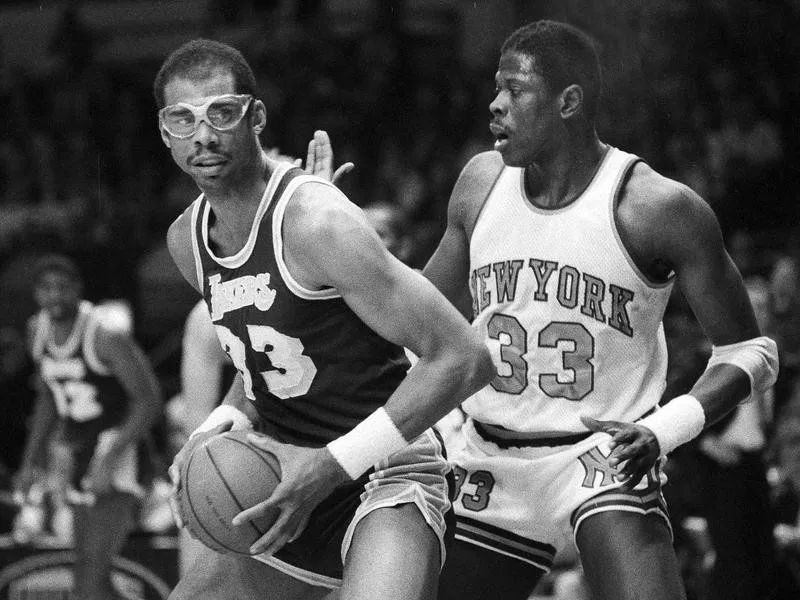 Patrick Ewing and Kareem Abdul-Jabbar