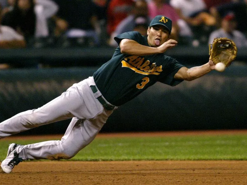 Oakland Athletics third baseman Eric Chavez