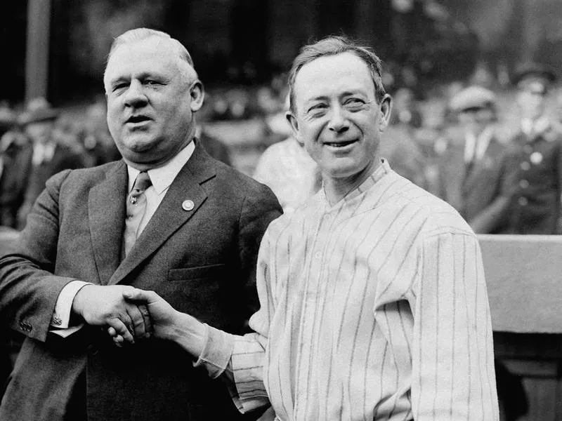 Miller Huggins and John McGraw