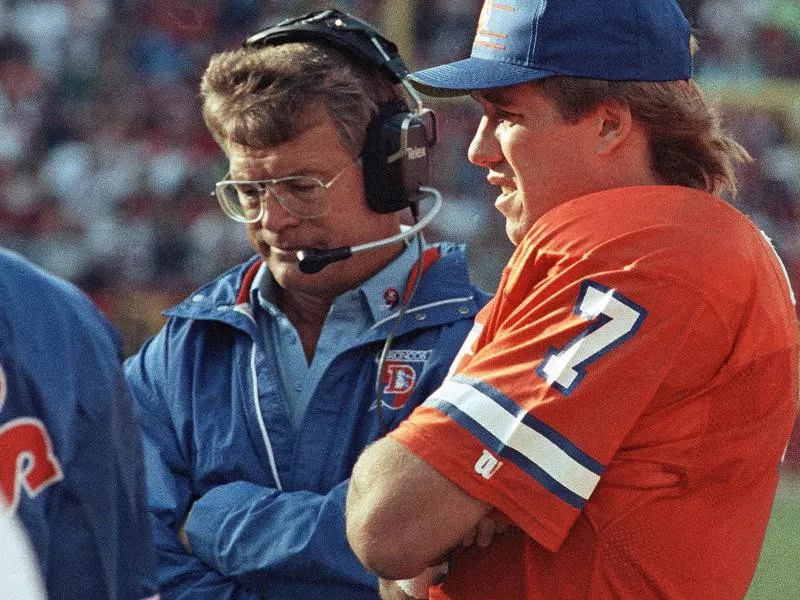 Dan Reeves and John Elway