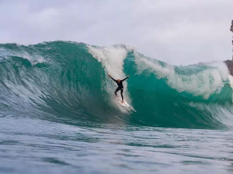 Kelly Slater at Manly Beach in Australia