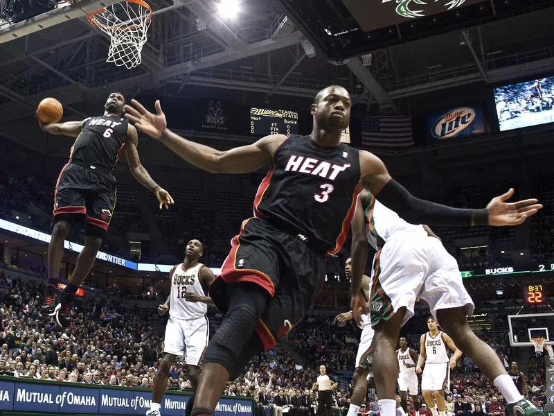 LeBron James and Dwyane Wade