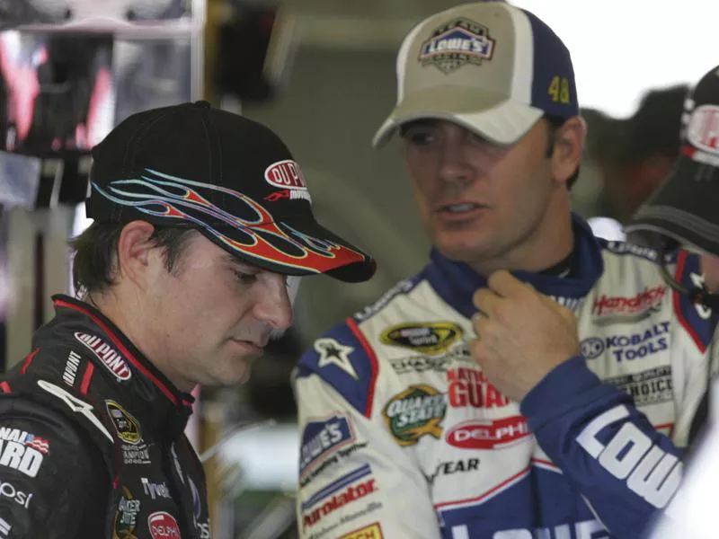 Jeff Gordon and Jimmie Johnson