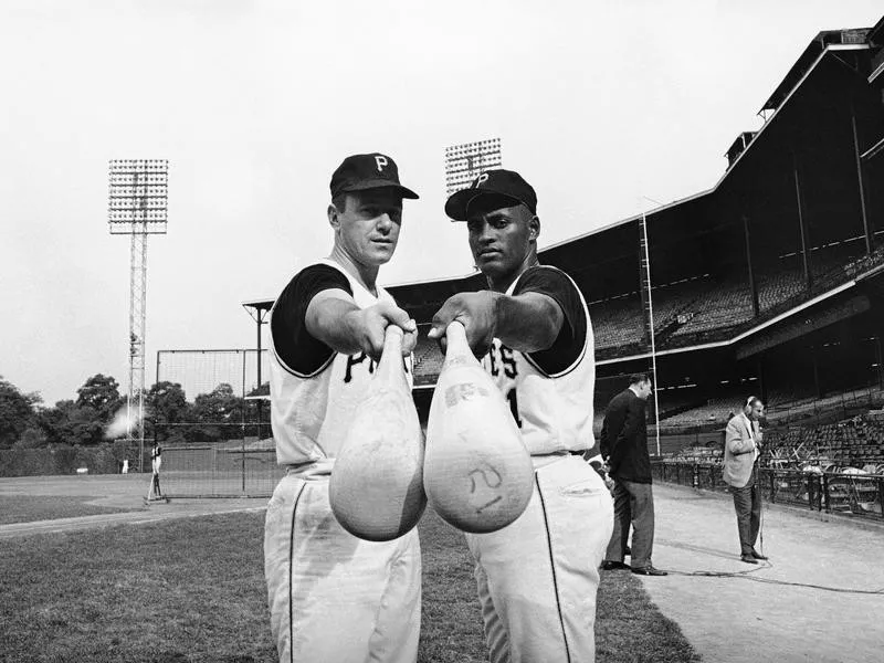 Bill Mazeroski and Roberto Clemente