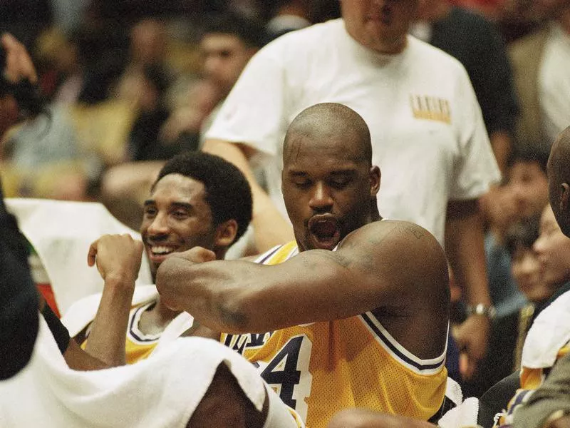 Kobe Bryant and Shaquille O'Neal