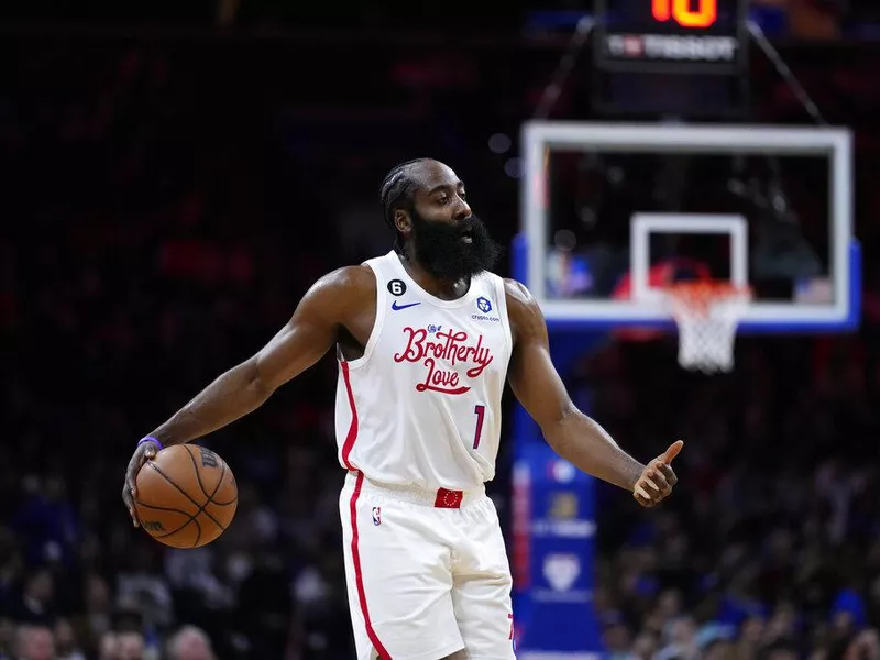 Philadelphia 76ers guard James Harden