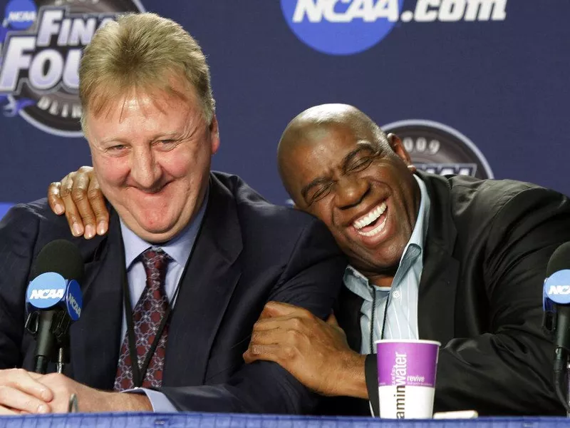 Larry Bird and Magic Johnson