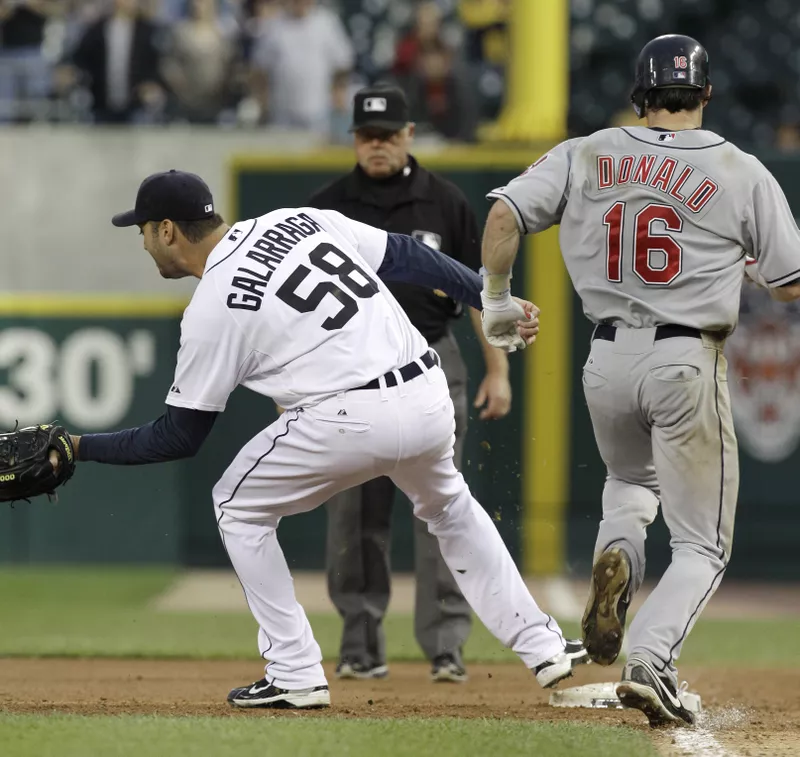 Jim Joyce, Armando Galarraga and Jason Donald