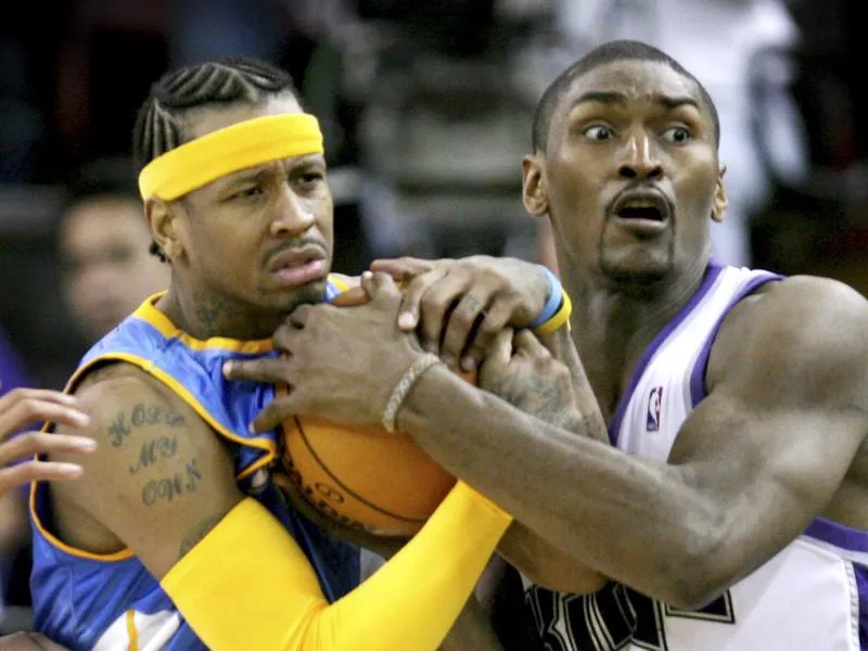 Allen Iverson and Ron Artest