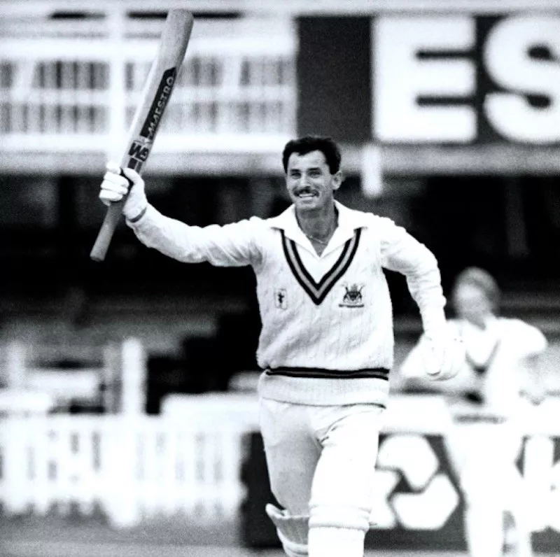 Richard Hadlee celebrates