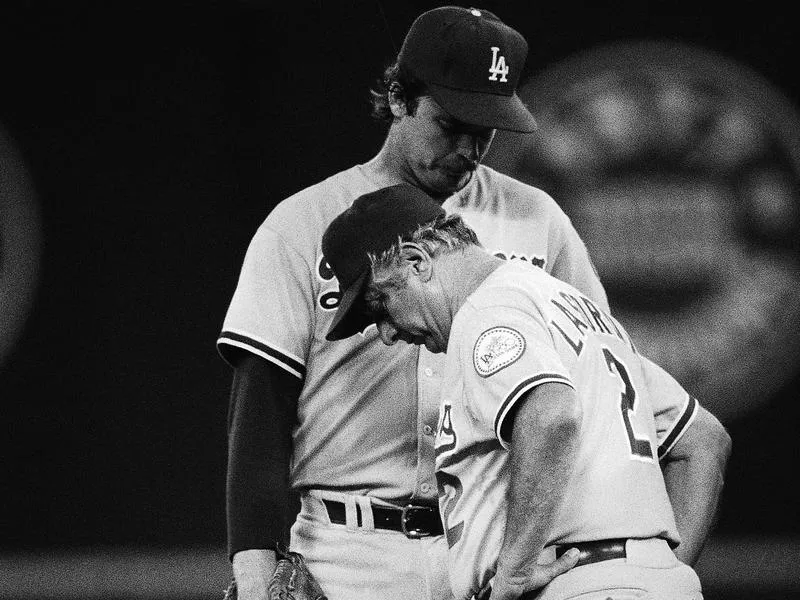 Rick Sutcliffe and Tommy Lasorda