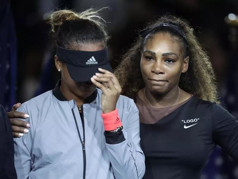 Naomi Osaka and Serena Williams