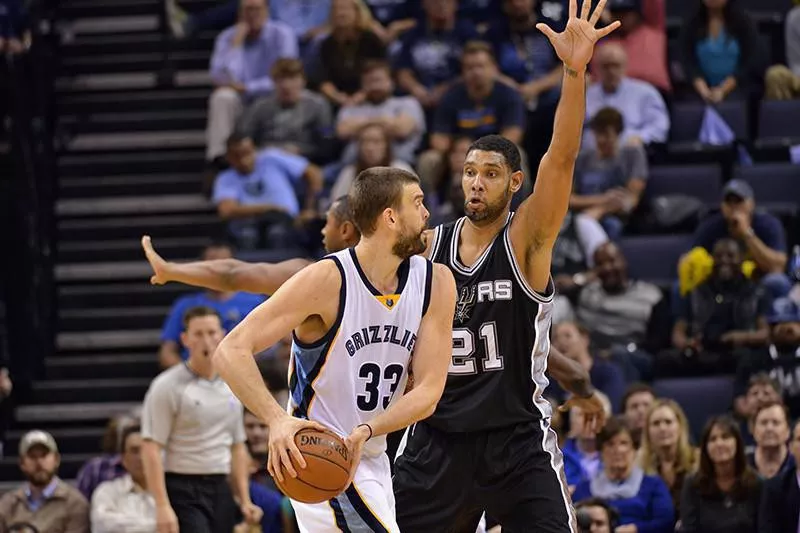 Tim Duncan and Marc Gasol