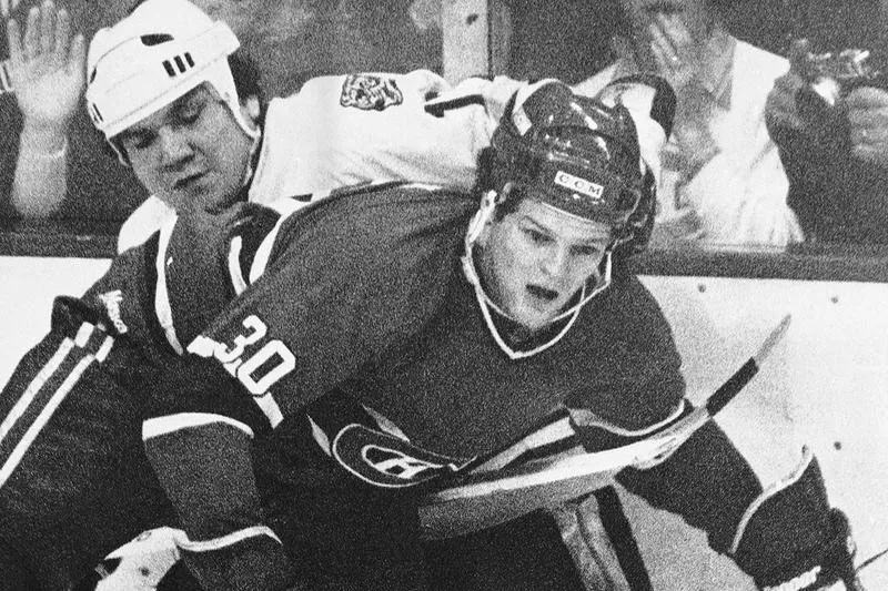 Montreal Canadiens right wing Chris Nilan