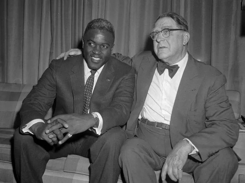 Jackie Robinson and Branch Rickey