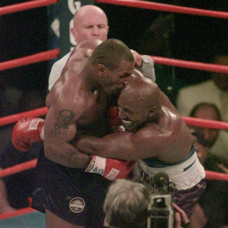 Mike Tyson and Evander Holyfield