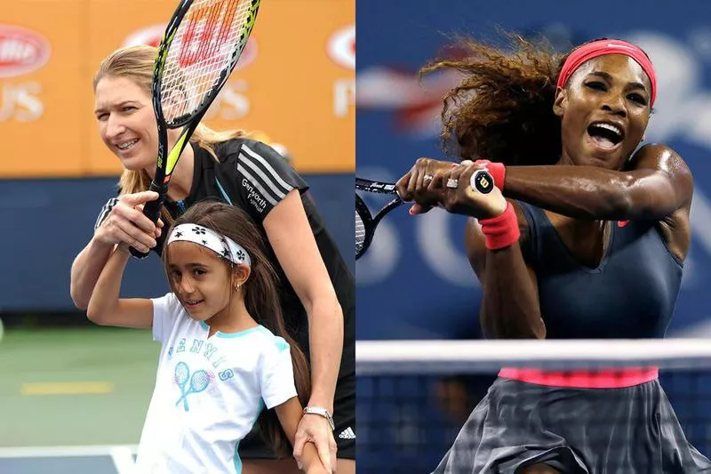 Steffi Graf and Serena Williams