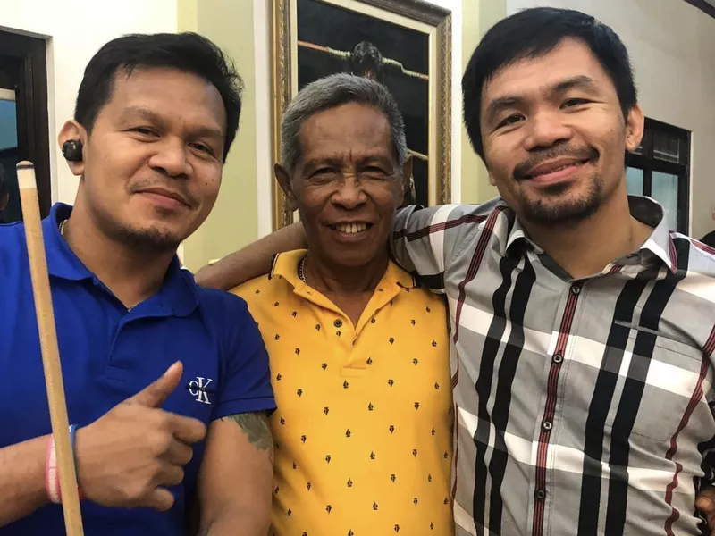 Rosalio Pacquiao and Manny Pacquiao