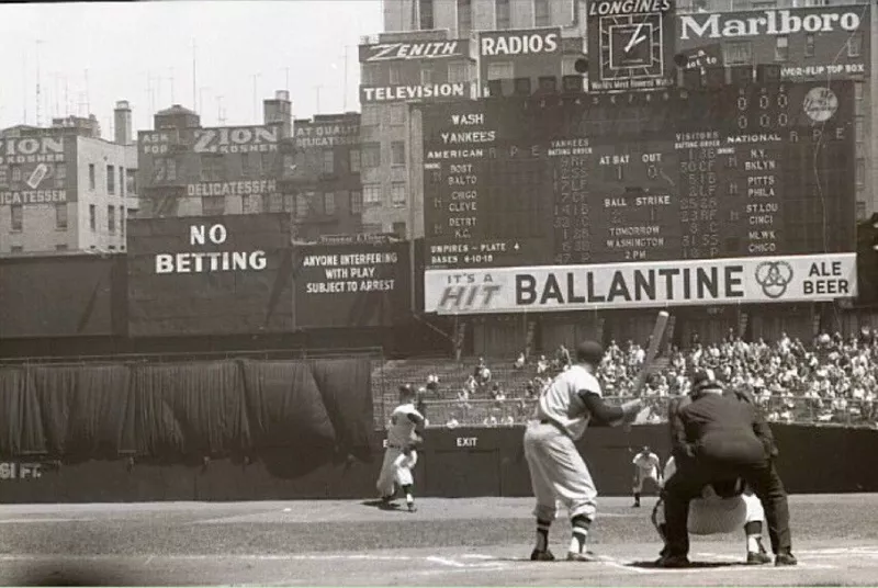 Eddie Yost at bat