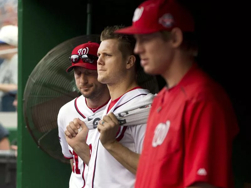 Max Scherzer, Jonathan Papelbon and Stephen Strasburg