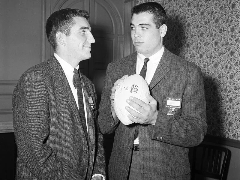 Randy Duncan, left, and Joe Kapp