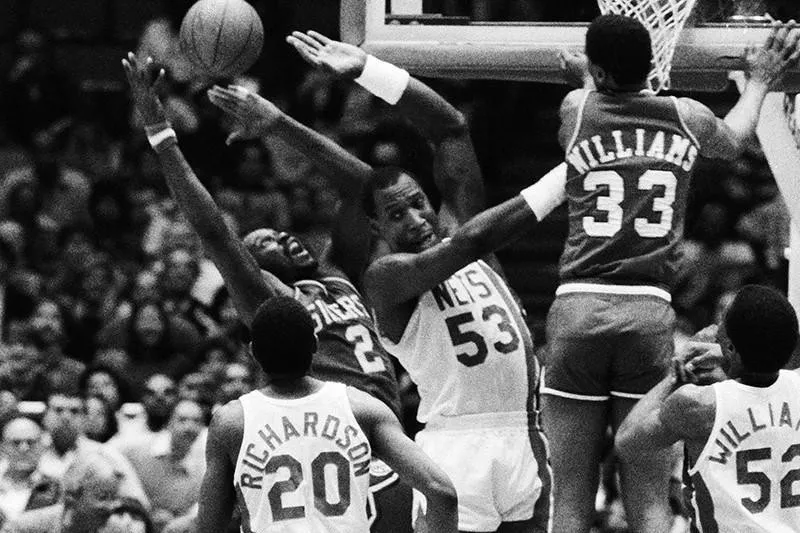 Moses Malone and Darryl Dawkins