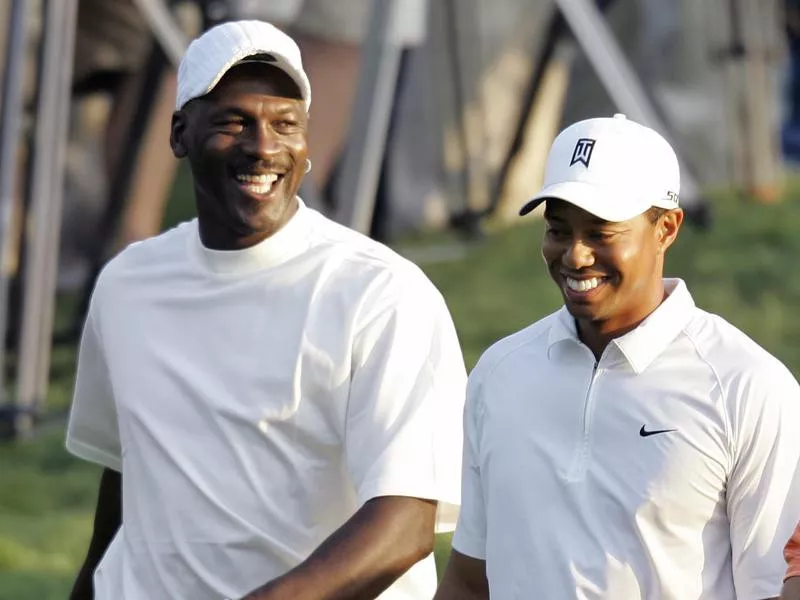 Michael Jordan and Tiger Woods