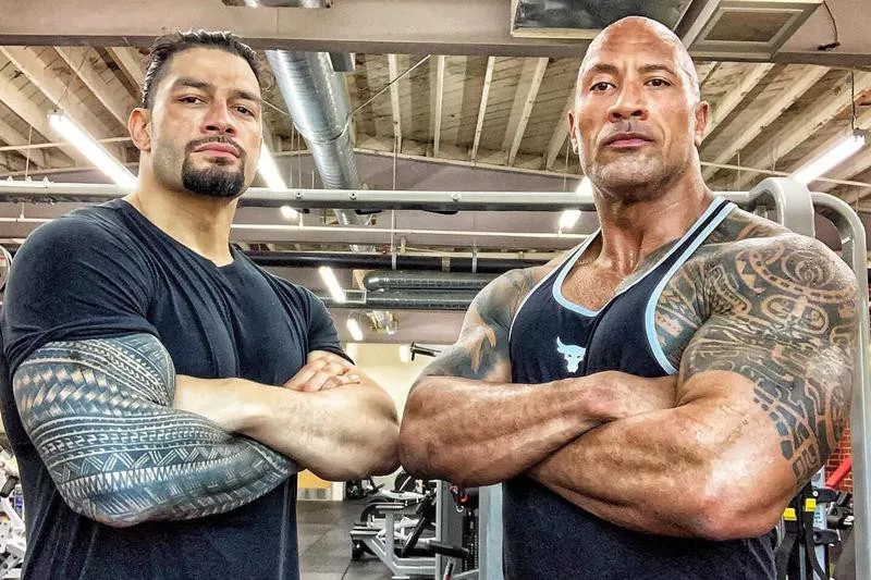 Roman Reigns and The Rock