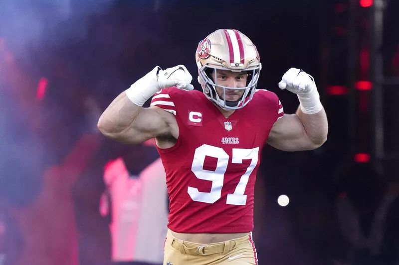 San Francisco 49ers defensive end Nick Bosa