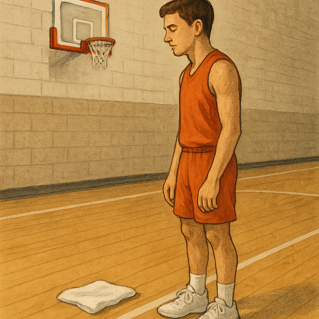 The towel on the baseline routine