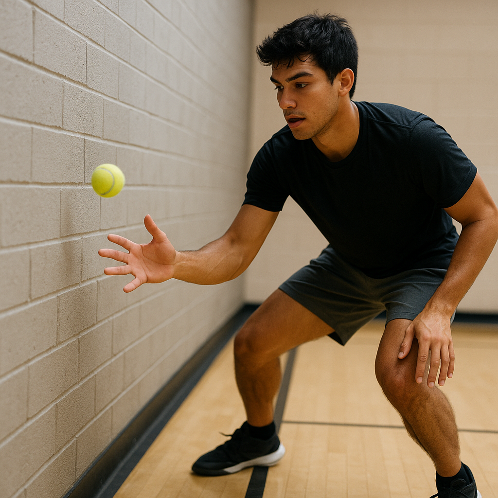 Tennis ball chaos catches what straight-line drills hide