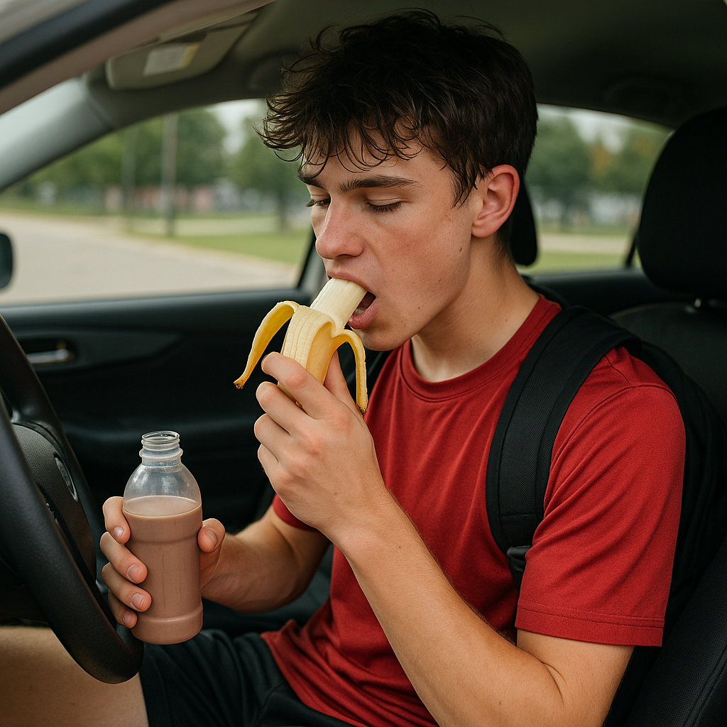 Post-practice snack rules for the drive home