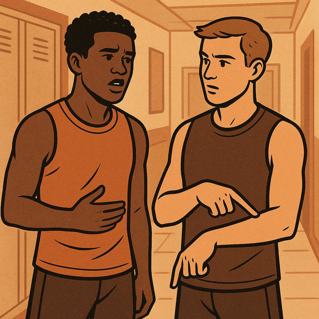 The locker-room script that keeps it from becoming therapy