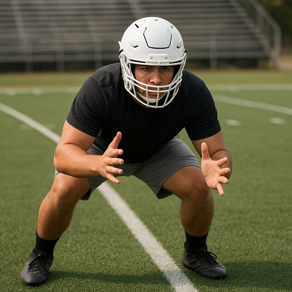 For linemen: 3-step strike prep on a painted line