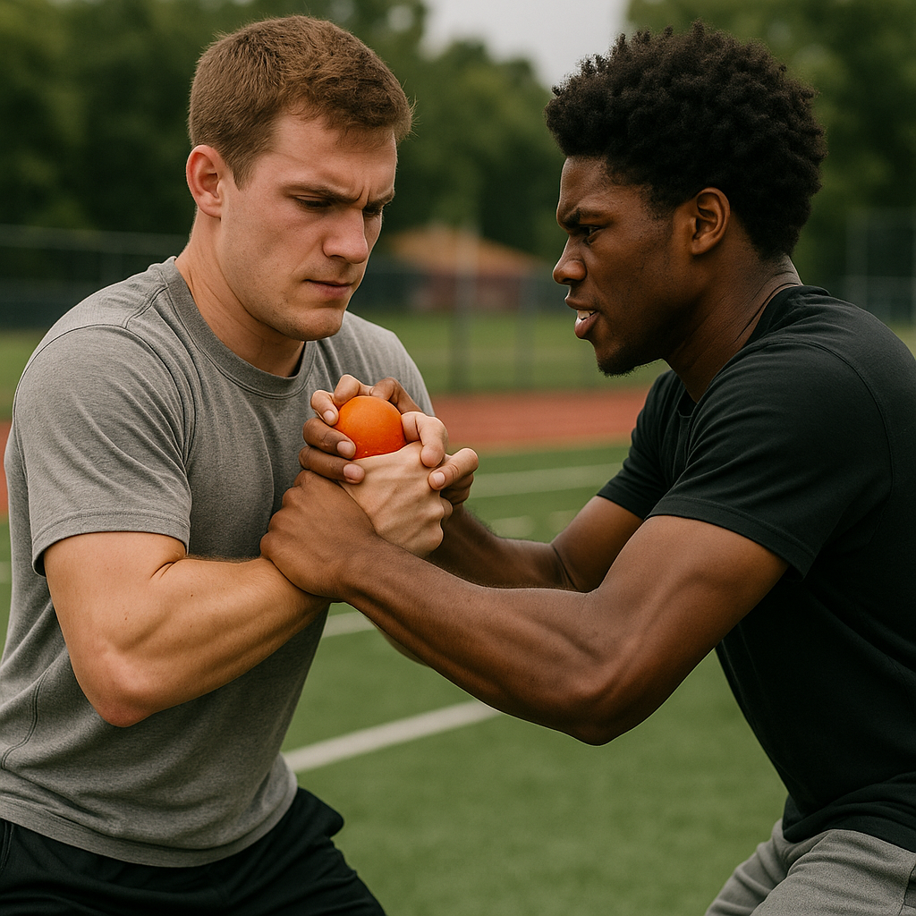 The Lacrosse Ball Hand-Fight Series (no gloves)